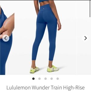 Lululemon Wunder train high rise tight 25”